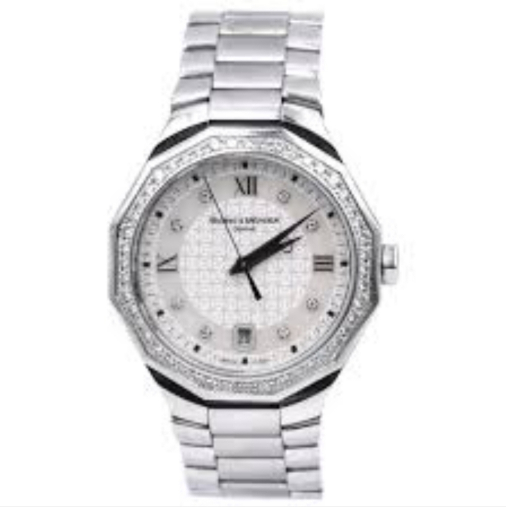 Baume & Mercier Diamond Bezel Mother Of Pearl Watch
